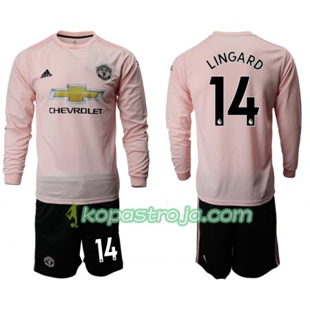 Billiga Fotbollströjor Manchester United LINGARD 14 Barn Borta tröja 2018/19 Långärmad